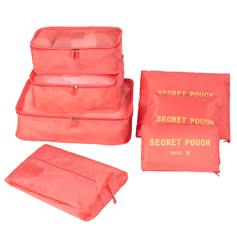 Korean Travel Storage Kit Business Trip Underwear Clothing Buggy Bag Thickened Set Storage Six-Piece Set Seven Piece Set