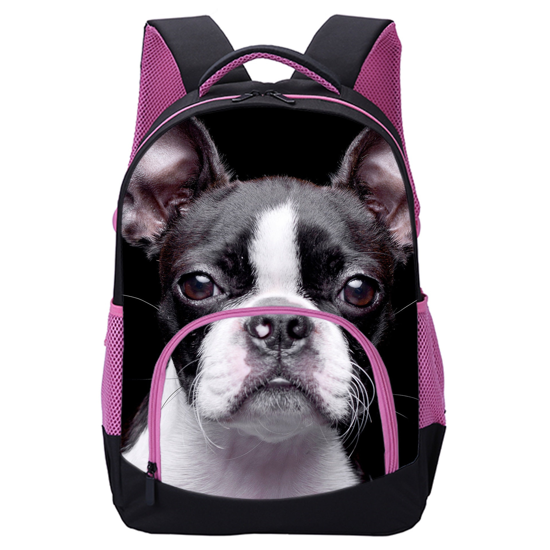 速卖通货源儿童书包 狗狗图片3d印花17寸大容量女孩小学生书包