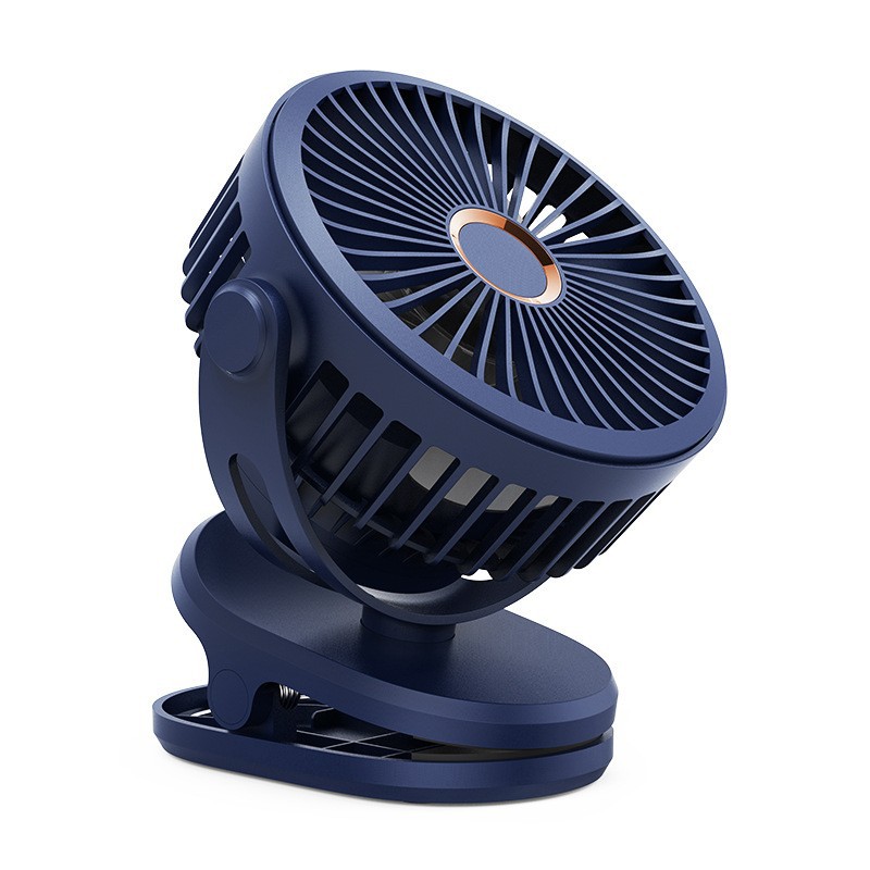 Clip Fan Usb Rechargeable Small Fan Portable Mute Bedroom Office Desk Wind Shaking Head Mini Small