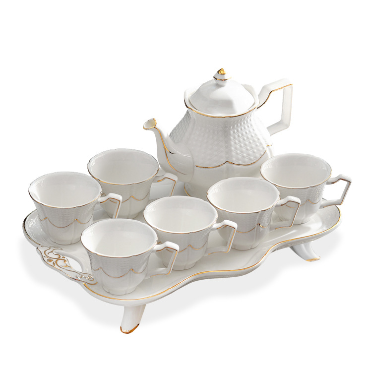 Luxury Coffee Set with Tray Western Wedding Coffee & Tea Set