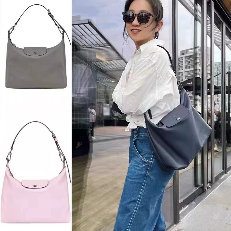 法国龙骧hobo小牛皮腋下包大容量通勤包电脑邮差托特包单肩女士包