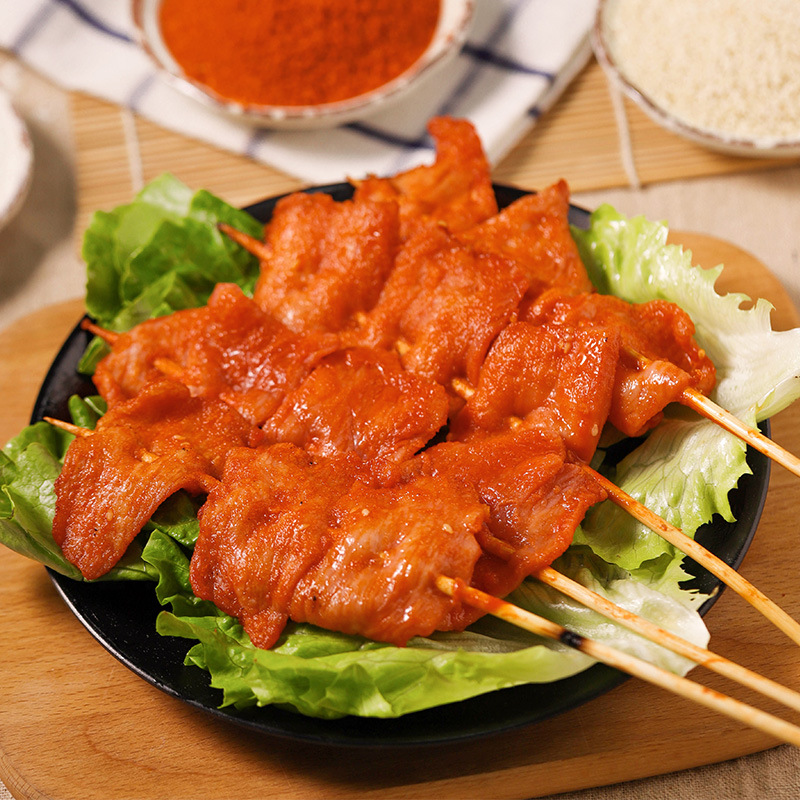 里脊肉里脊肉片铁板串串香鸡肉串批发烧烤油炸手抓饼专用食材