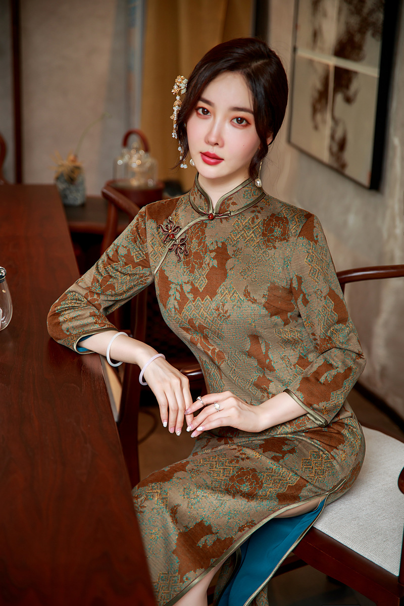 高端秋冬旗袍图片-海量高清高端秋冬旗袍图片大全 - 阿里巴巴