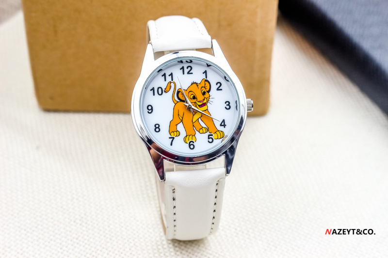 速卖通 ebay 热卖外贸儿童辛巴手表 中小学生卡通狮子动物石英表