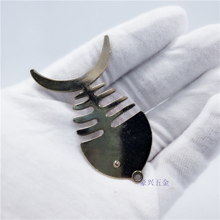 创意鱼骨绕线器卡通绕线盒金属缠线器耳机线绕线圈理线器工厂