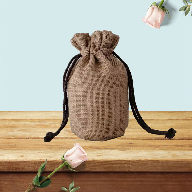 无印良品麻布包diy涂鸦空白儿童手绘包芯款拼接帆布黄麻布袋定制