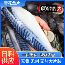 青花鱼片新鲜大鲐鲅鱼片鲜活冷冻鲭鱼青占鱼烧烤食材商用一包5片