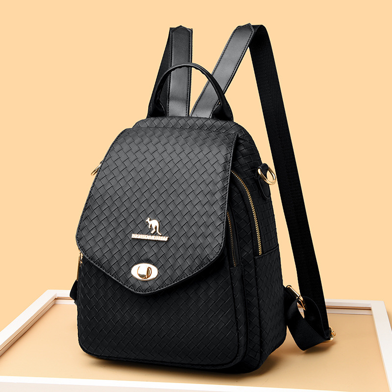 Backpack Women's 2024 New Travel Bag Korean Fashion Soft Leather Women's Backpack