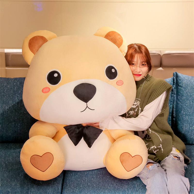 可爱呆呆熊公仔毛绒玩具大号玩偶娃娃新款创意情人节女生礼物跨境
