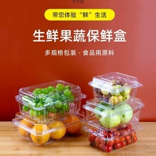加厚一次性透明水果盒果蔬食品保鲜盒外卖果切打包盒西瓜莓盒批发