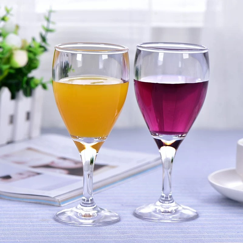 亚克力红酒杯透明香槟杯葡萄酒杯塑料高脚杯白兰地酒吧杯子白酒杯