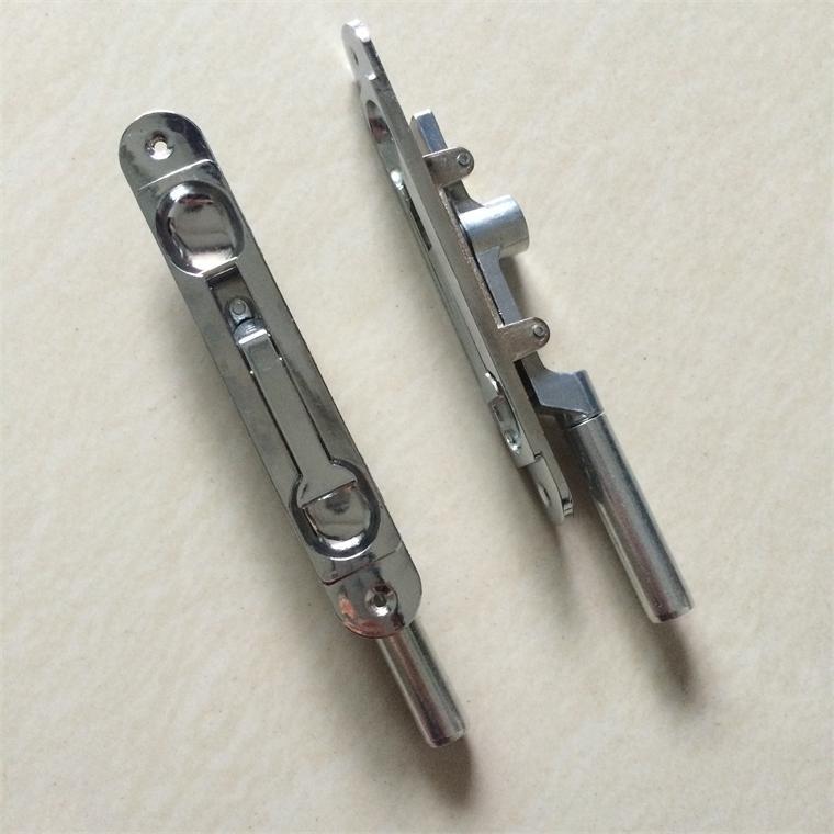 wuqa防盗门暗插销6寸圆头 大门子母门暗插锁不锈钢门大门天地