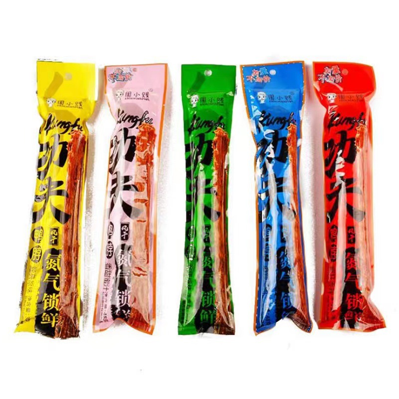 周小贱功夫鸭脖48g 氮气锁鲜手撕风干鸭脖子小包装鸭肉休闲零食品
