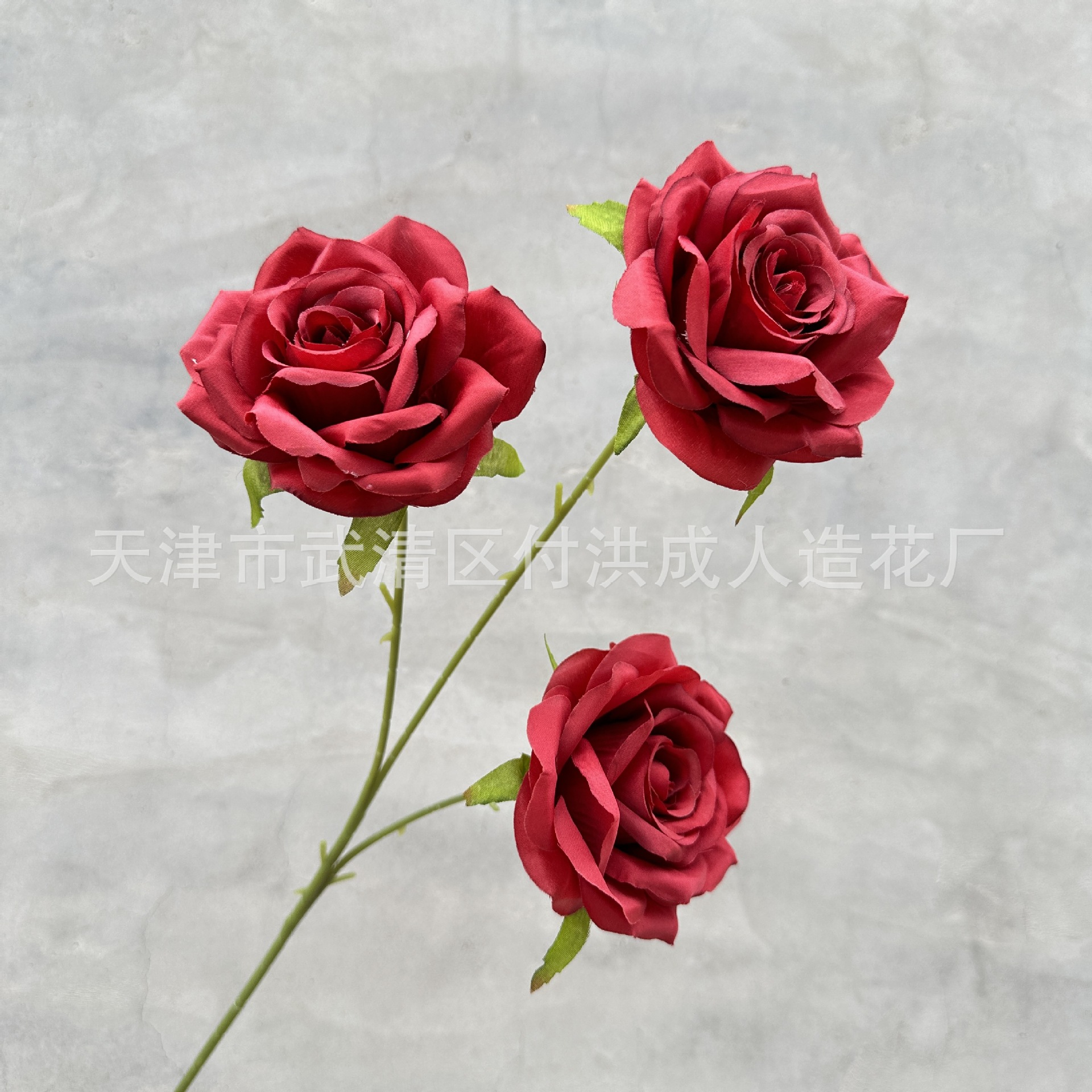 Red Series Wedding Simulation Flower Wedding Hall Wedding Room Layout Fake Flower Autumn Caramel Color Series Road Lead Flower Decorative Silk Flower