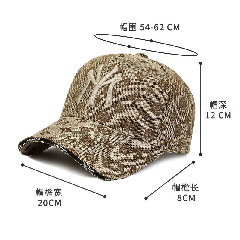 Summer Hat Sun Hat Female Sun Protection 2024 Cross-Border New Arrival Peaked Cap Deep Top Hard Top Men's Baseball Cap Wholesale