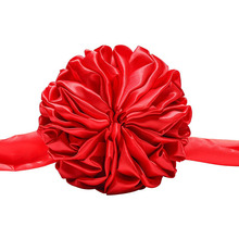 婚车装饰车头大红花球新车红绸绣球花陪嫁汽车红花球开业庆典剪彩