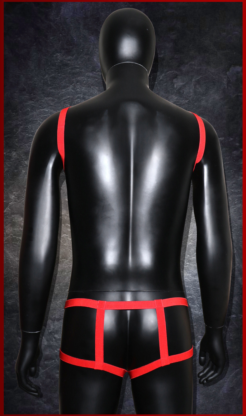 久爱sm弹力带连体束缚衣男用夫妻性玩具成人情趣用品捆绑套装代发