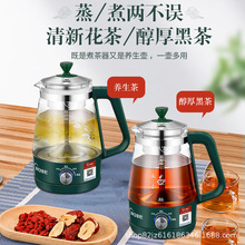 金杞煮茶器蒸汽黑茶普洱茶蒸汽式自动玻璃养生壶保温电茶壶煮茶壶