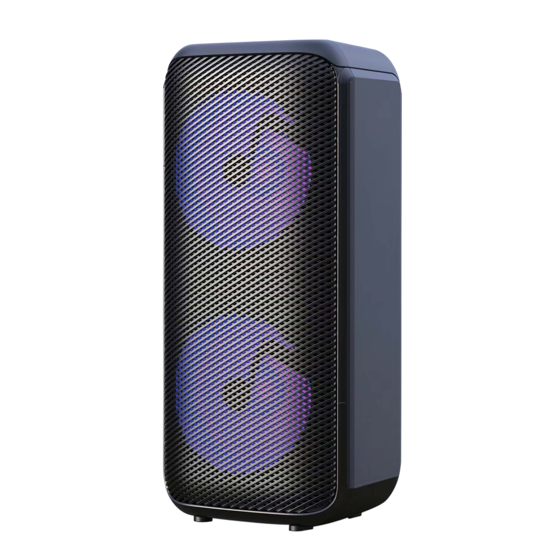 Audio Wireless Bluetooth Large Volume Double 4-Inch Outdoor Portable Square Dance Speaker Microphone Karaoke Colorful Light