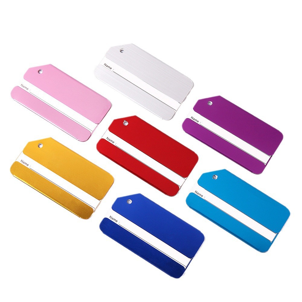 金属行李牌铝合金挂牌防丢失镂空飞机登机牌行李箱包挂件吊牌定制
