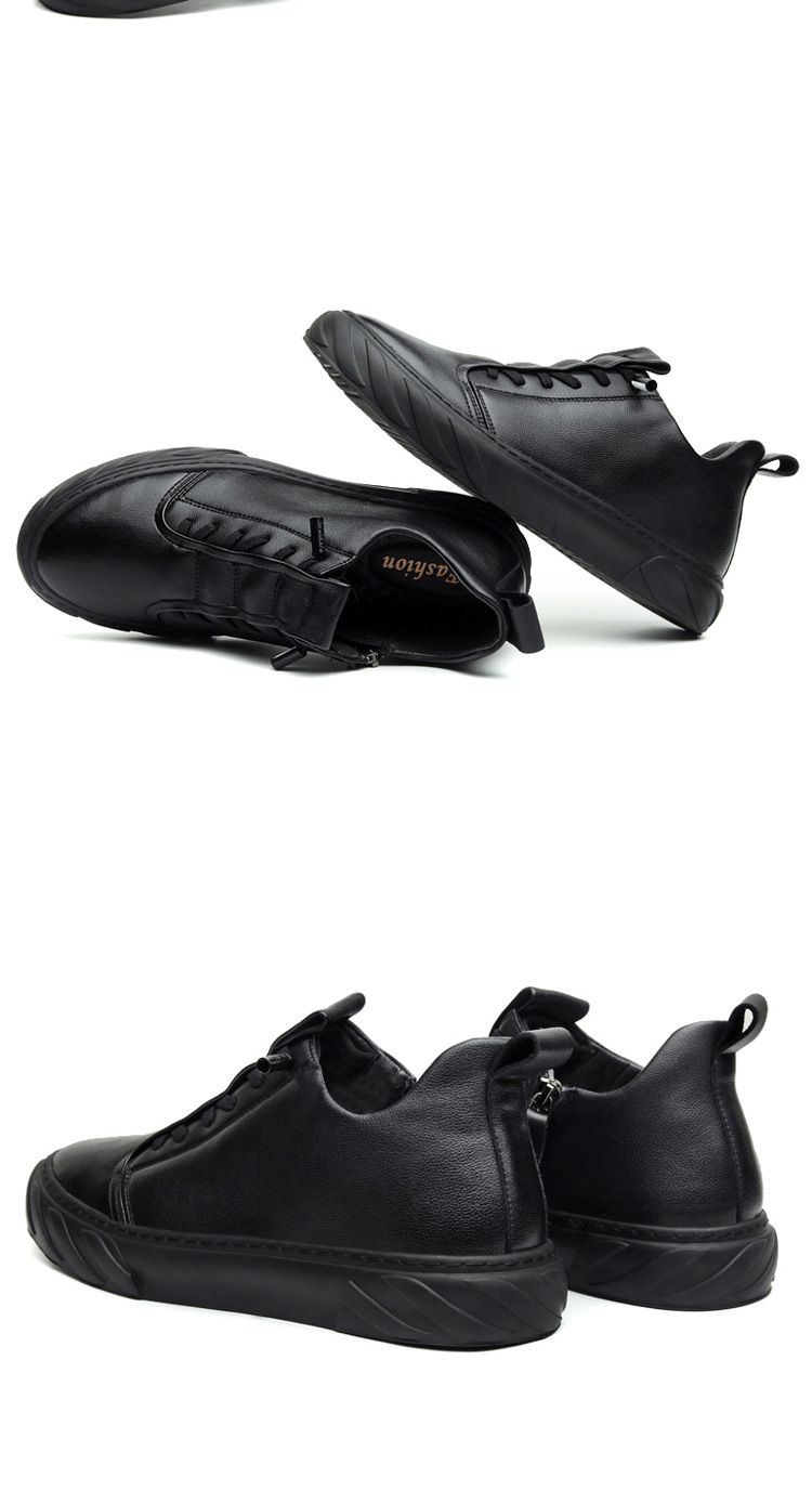 厨师鞋男夏季防滑防水休闲皮鞋上班工作平板鞋男士春秋季劳保潮鞋