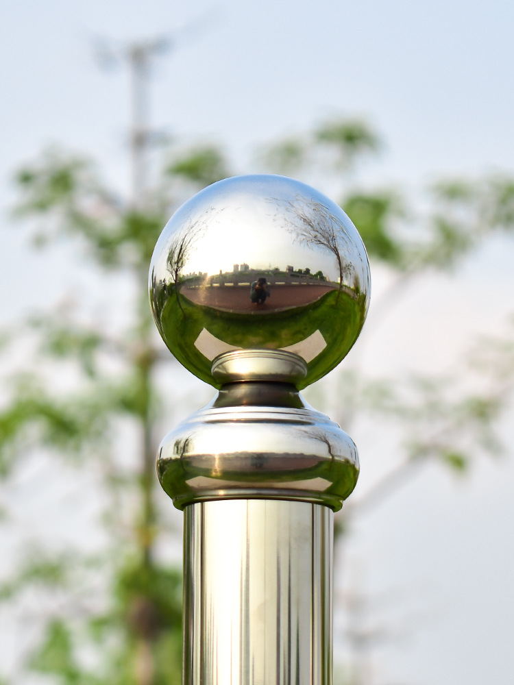 精品304不锈钢球大门围墙楼梯装饰球座空心球焊接圆球金属连体球