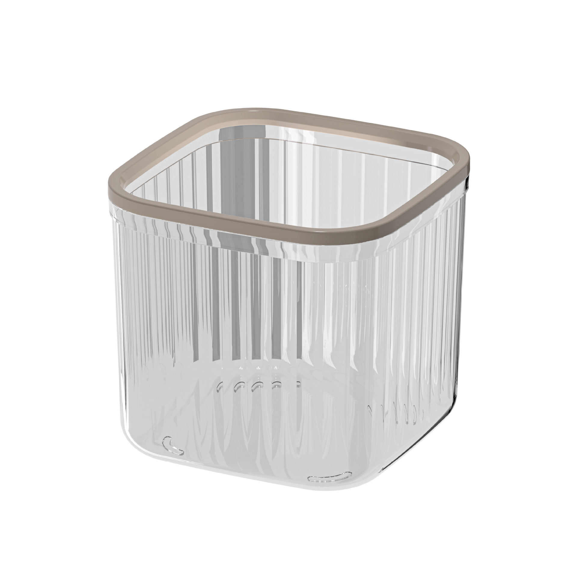 Hl Transparent Desktop Trash Bin Household Kitchen Table Dining Table Small Bedroom Bed Head Light Luxury Car Wastebasket