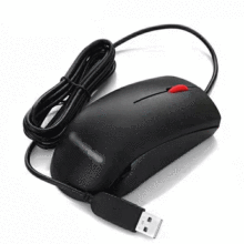 适用于台式机电脑笔记本M120大红点光电静音家用有线鼠标现货