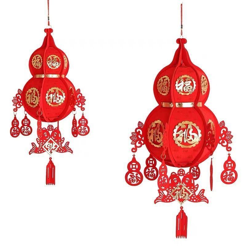 端午节装饰葫芦灯笼手工宫灯乔迁布置挂件客厅商场珠宝店装饰