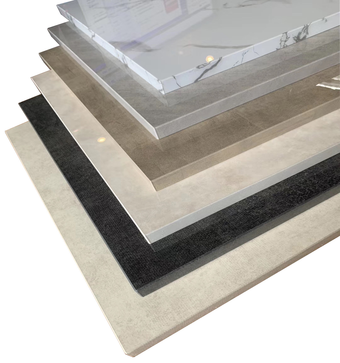 东莞华源厂家直销三聚氰胺高光多层板免漆橱柜珠光银petg高光夹板