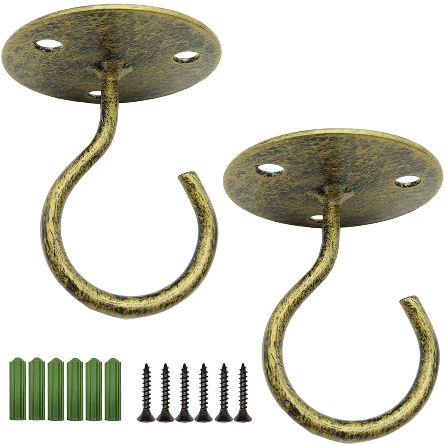 铁艺挂钩天花板吊钩阳台花篮吊钩墙壁挂钩晾衣钩花篮吊钩黑色单钩