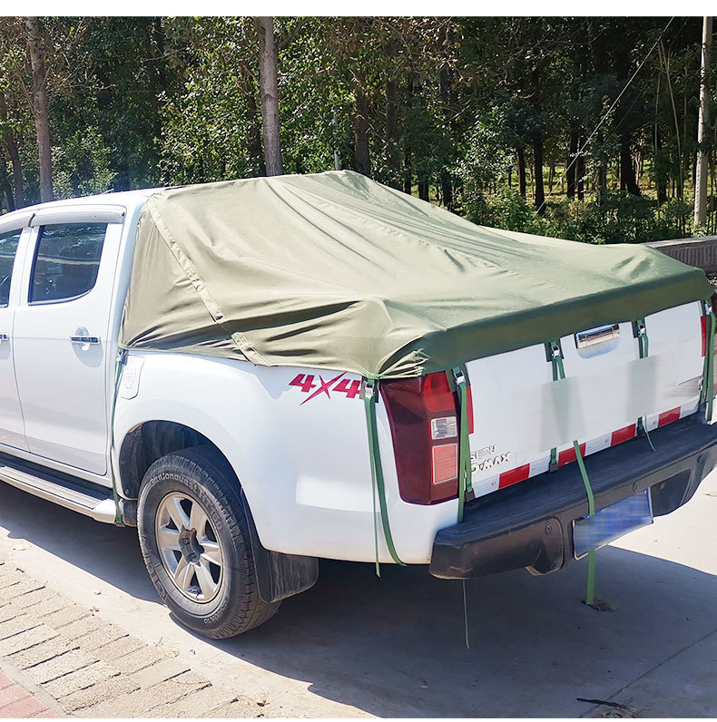 长城炮21款五十铃dmax纳瓦拉锐骐6皮卡车后箱雨棚布斜盖帆布雨蓬