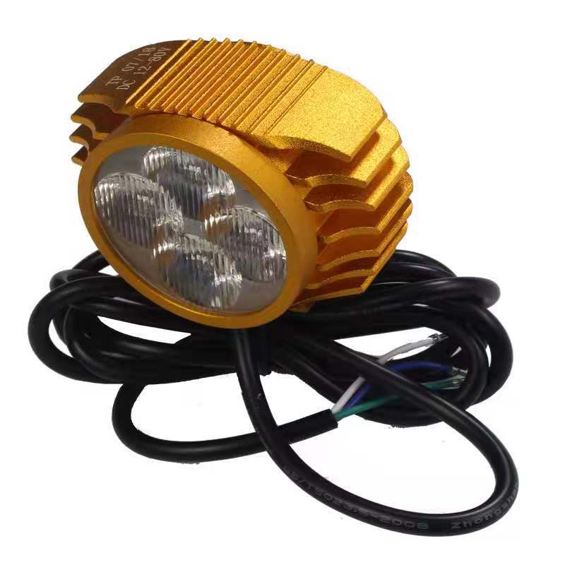 Motorcycle Lamp Electric Bicycle Light Scooter Headlight Driving Car Lamp 12-80V Lithium Battery Car Front Spotlight