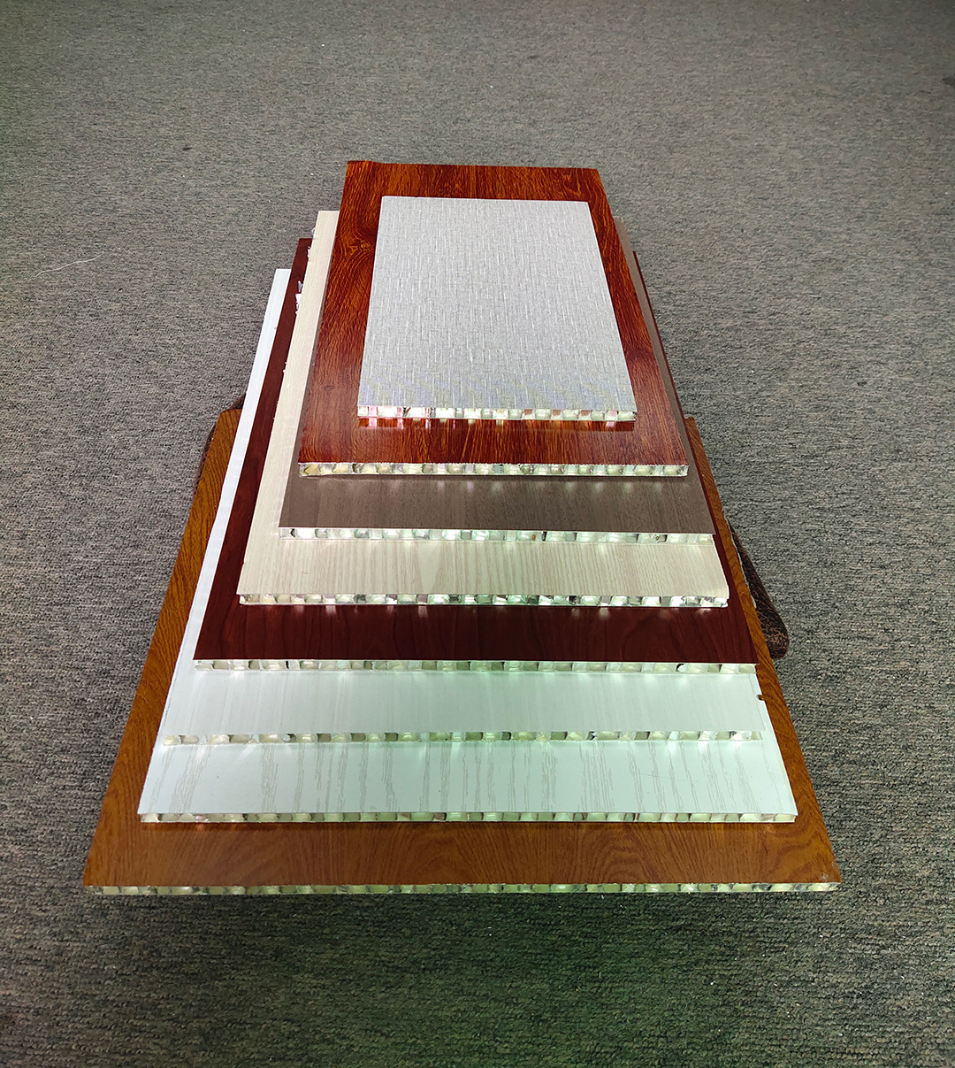 全铝蜂窝板橱柜衣柜门芯板规格122244米8种颜色表面光滑无缝