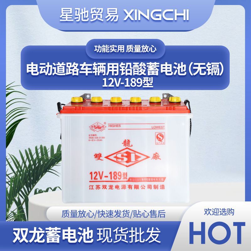 电瓶电动三轮车环卫车铅酸蓄电池(无镉)四轮环保车水电瓶
