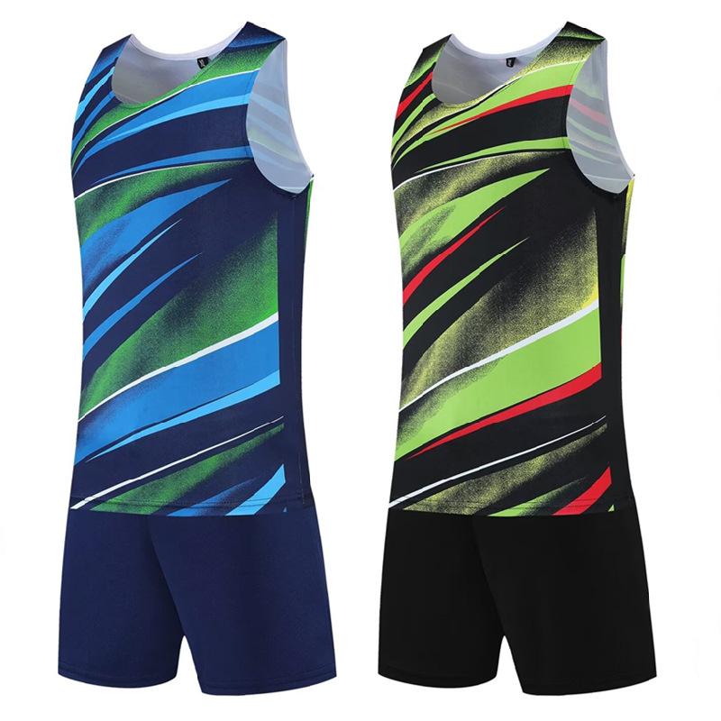 田径运动服套装男女马拉松比赛队服跑步健身跳高跳远