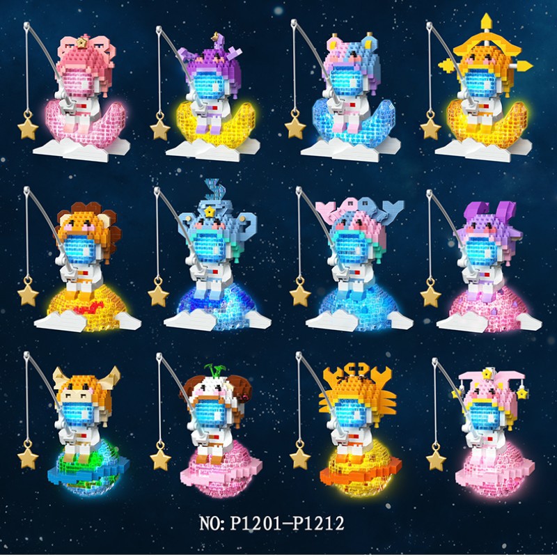 Compatible LEGO cartoon figure Star Dai small Dew stall micro drill particle building blocks educational toys wholesale blind box hand do 14 Application Scenario