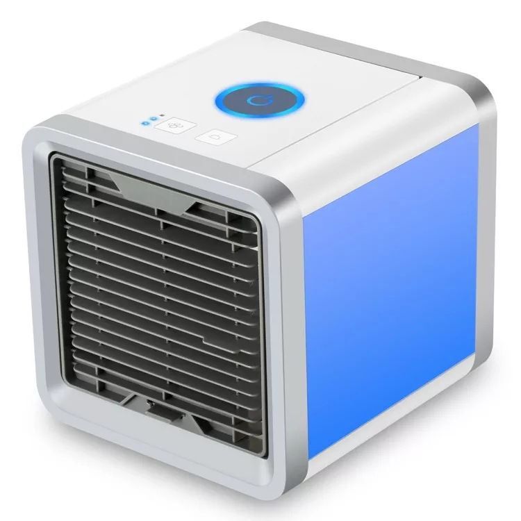 New USB Mini Refrigeration Air Conditioner Household Desk Small Air Cooler Portable Mobile Humidifying Water-Cooled Electric Fan