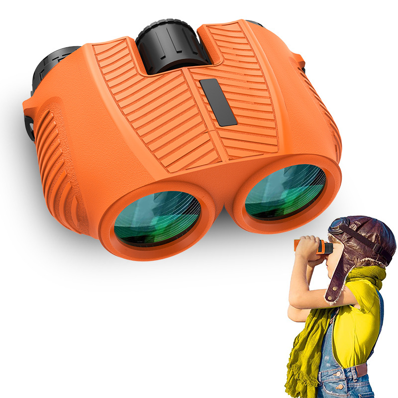外贸批发新10×25双筒望远镜儿童彩色探索自然迷你小型光学望眼镜