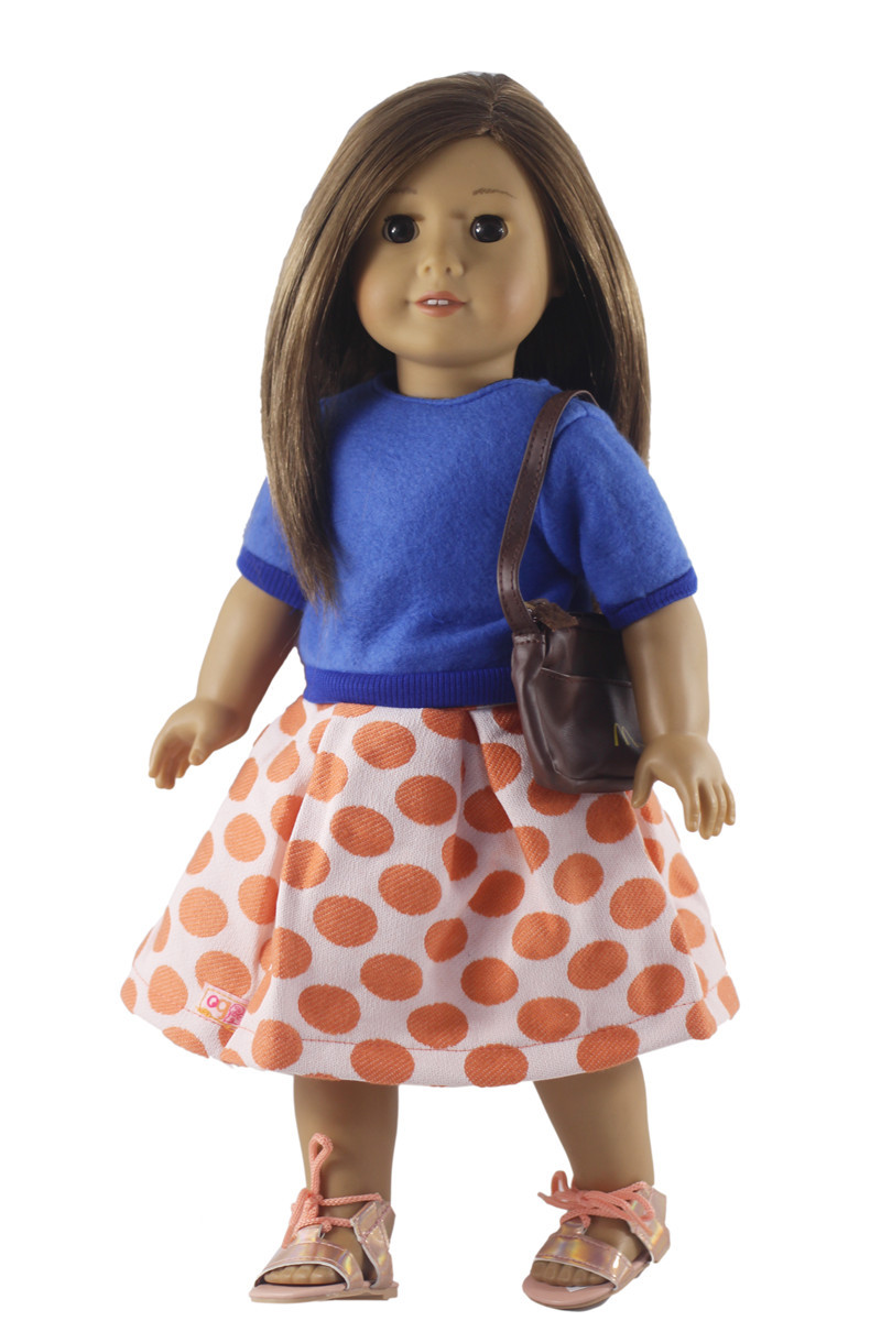 18寸og偶季美国女孩换装洋娃娃american girl 45cm套装连衣裙配