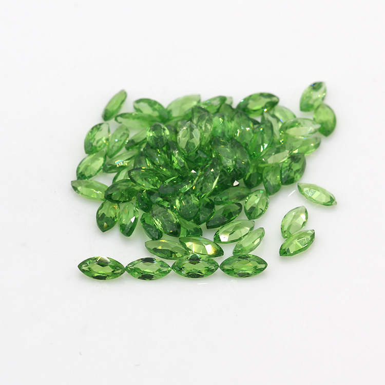 天然沙弗莱马眼翠绿贵重宝石镶嵌珠宝首饰配石 绿色石榴石现货