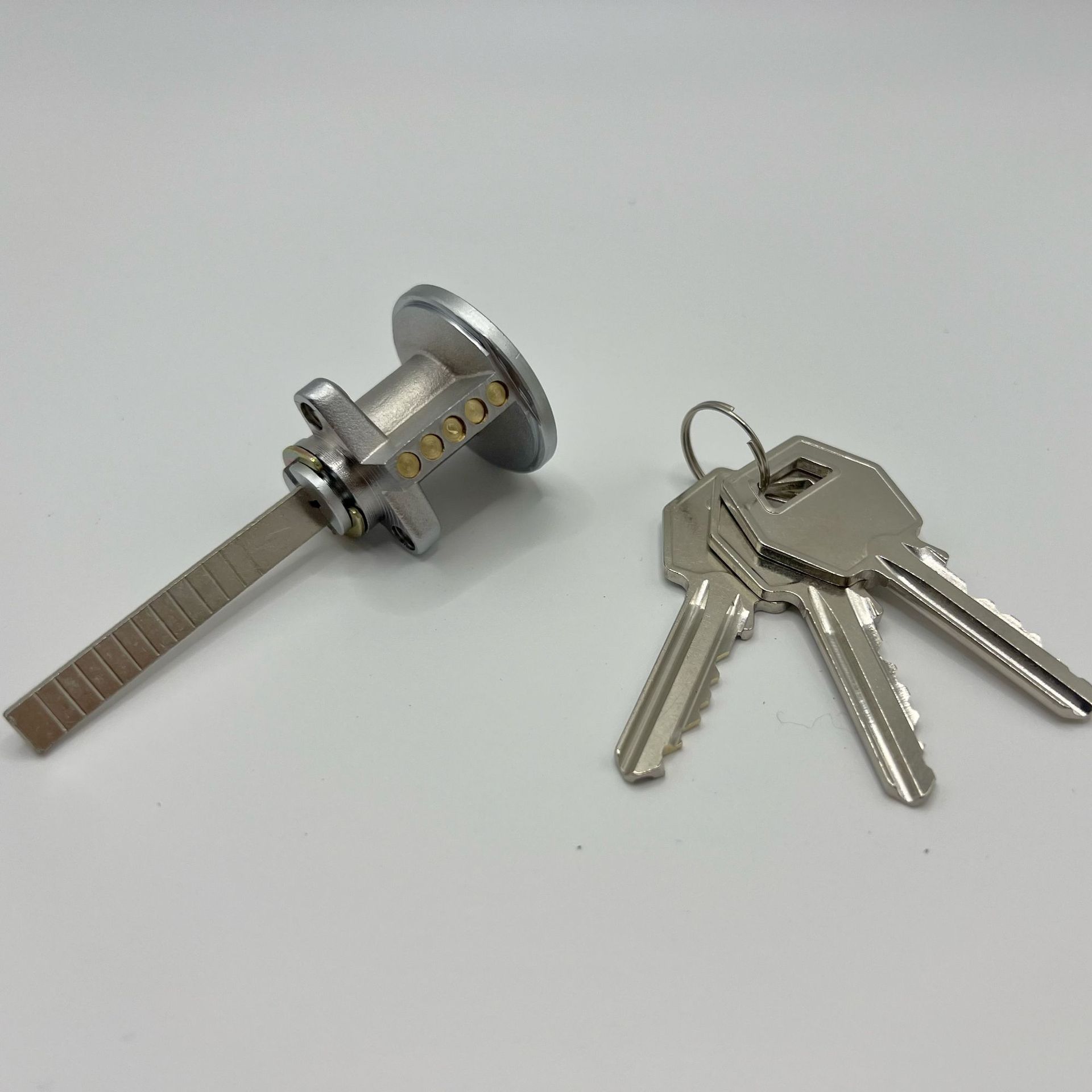 老式二保险弹子门锁/方形锁 双保险锁 外装门锁3615