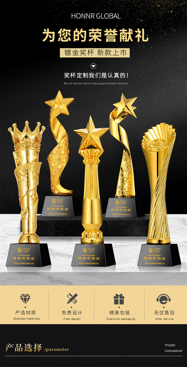 由于奖杯样式多达1000 款,不能一一展示,可以发图片或者设计搞图.