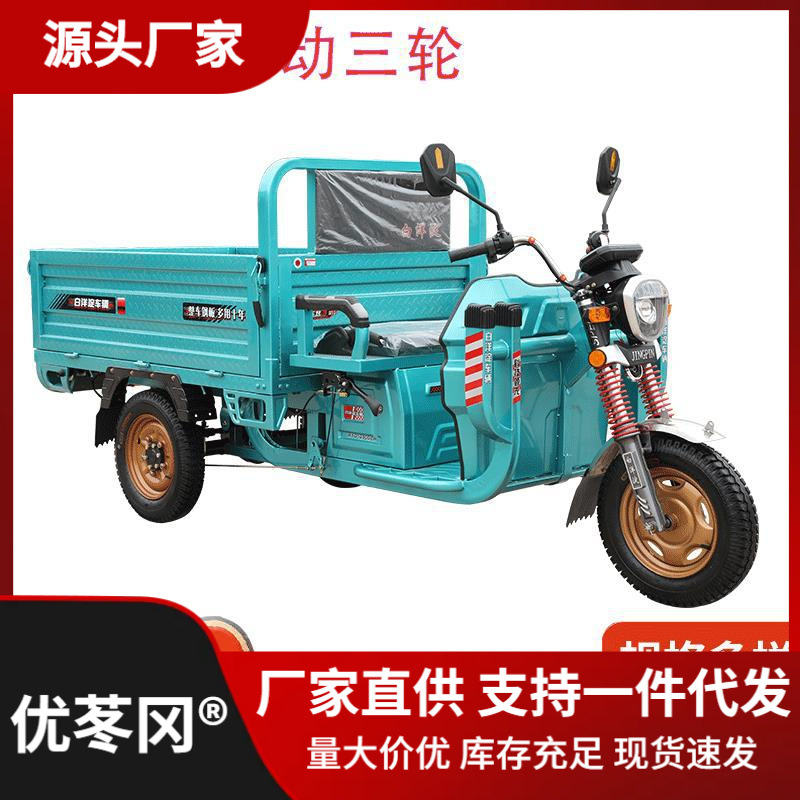 电动三轮车拉货农用家用新款白洋淀三轮电瓶车载重车
