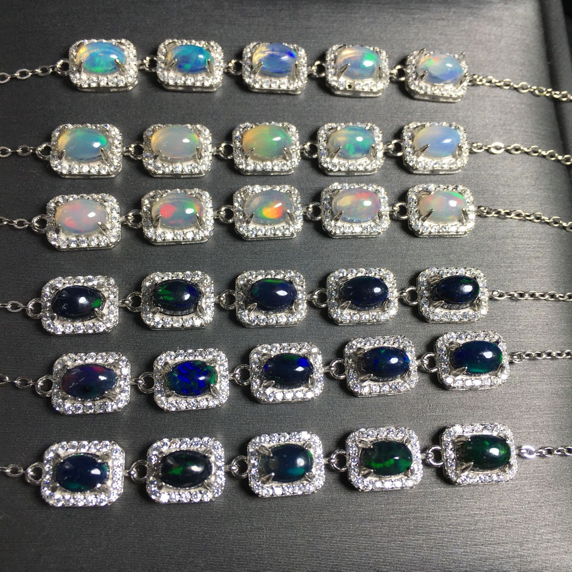 天然彩欧泊手链,s925银镶嵌,时尚气质精美大气淑女款,可跨境-阿里巴巴