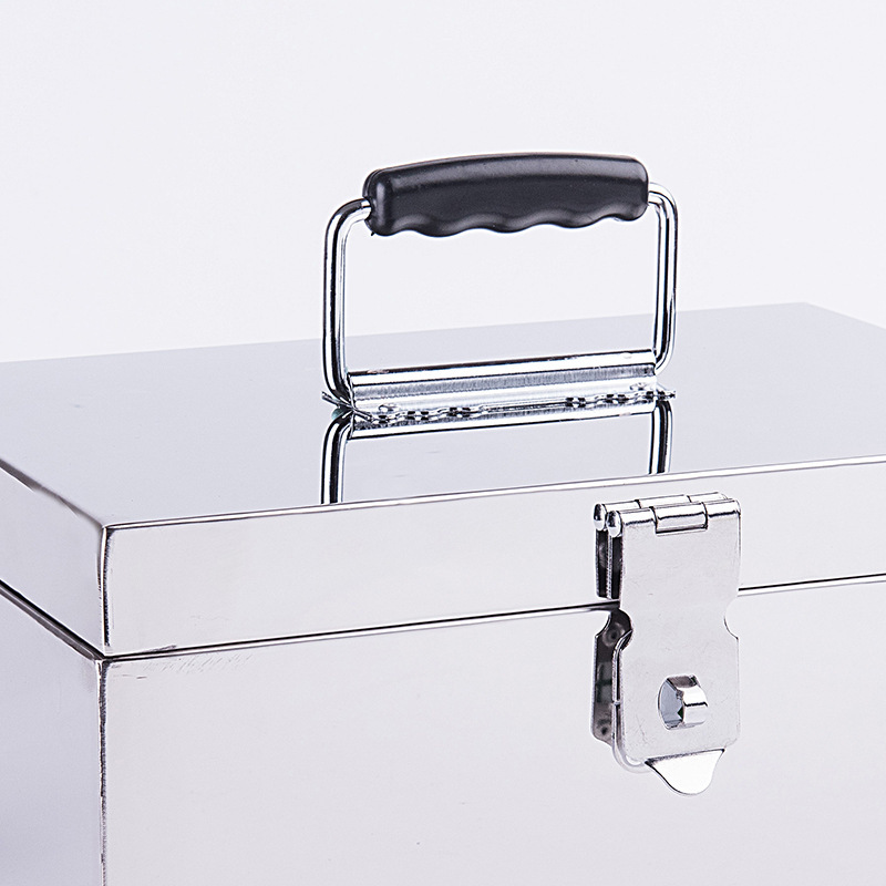 贵重物品保管盒收纳箱带锁收纳盒重要文件家用密码储物箱大容量