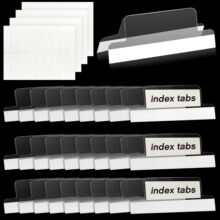 亚马逊热销可插入透明自粘索引标签塑料文件夹分隔标签Index Tabs