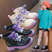 女童短靴冬季2023新款韩版儿童马丁靴中大童保暖小女孩学生公主靴