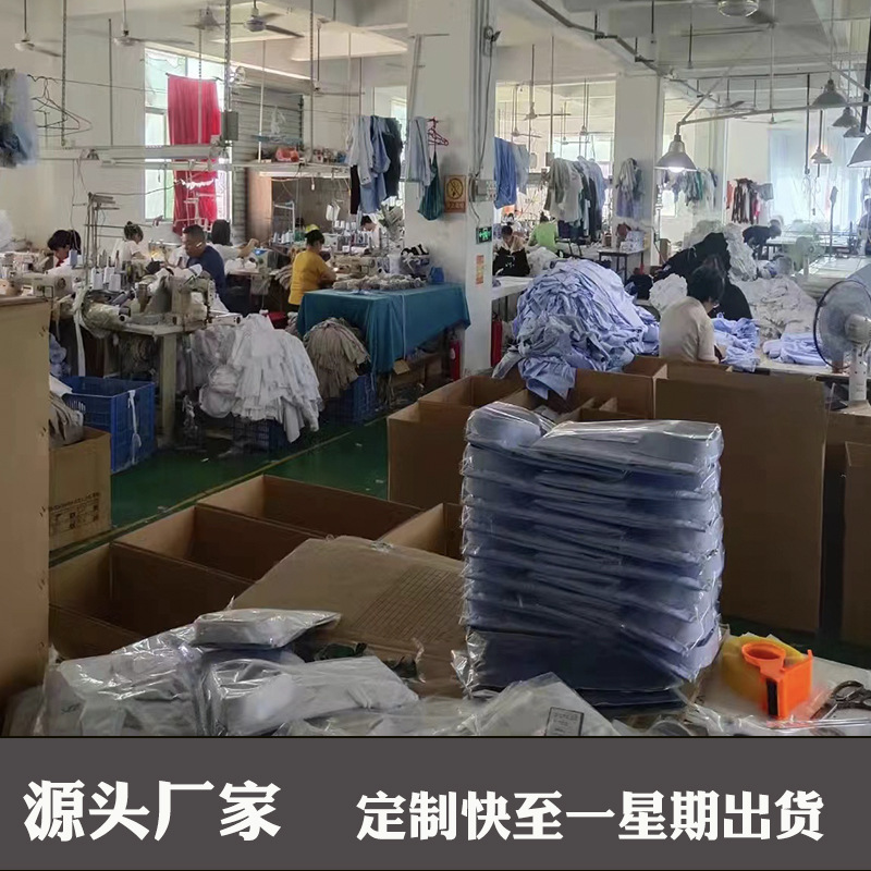 Summer Short-Sleeved Work Clothes Shirt Workshop Factory Blue Men and Women Same Style Factory Clothing Work Wear in Stock Wholesale Customization