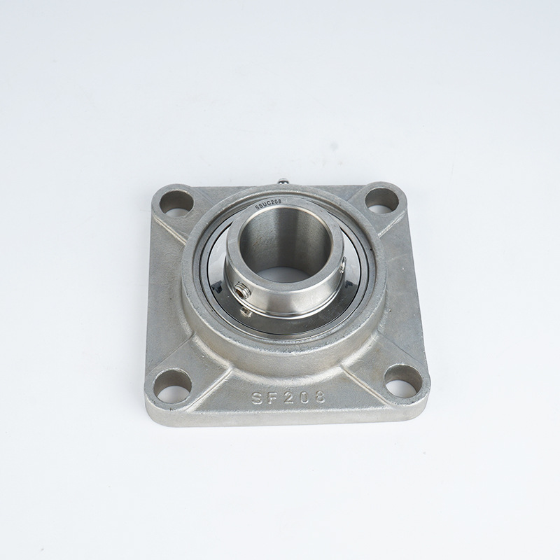 304不锈钢方形外球面带座轴承sucf204 205 ucf206 207 208 209 f2